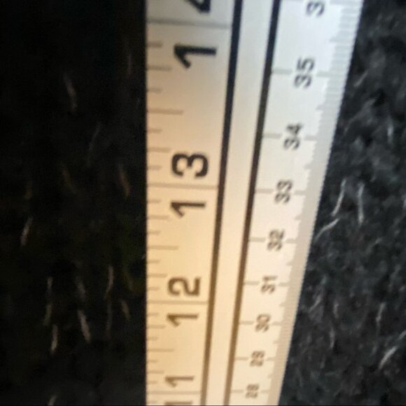 Penningtons PS Career Wool Duster Cardigan Black Grey Size 0X Long Sleeve Maxi - Picture 11 of 11